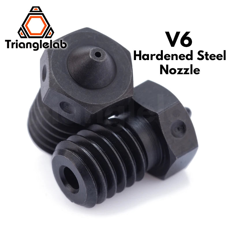 Trianglelab A2 Hardened Steel V6 Nozzle compatible PEI PEEK  Carbon Fiber Filament For v6 HOTEND Dragon RAPIDO Matrix EXTRUDER