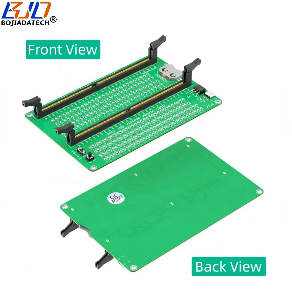 Long Latch Desktop DDR5 UDIMM RDIMM Memory RAM Adapter Test Tool Diagnosis Card With Working LED Indicator & USB Power Cable