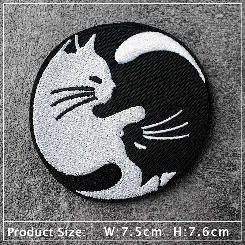 Star Dog Cat Eye Patch Embroidery Applique Ironing Sewing Supplies Decorative Badges For Clothing Accessories Zipper