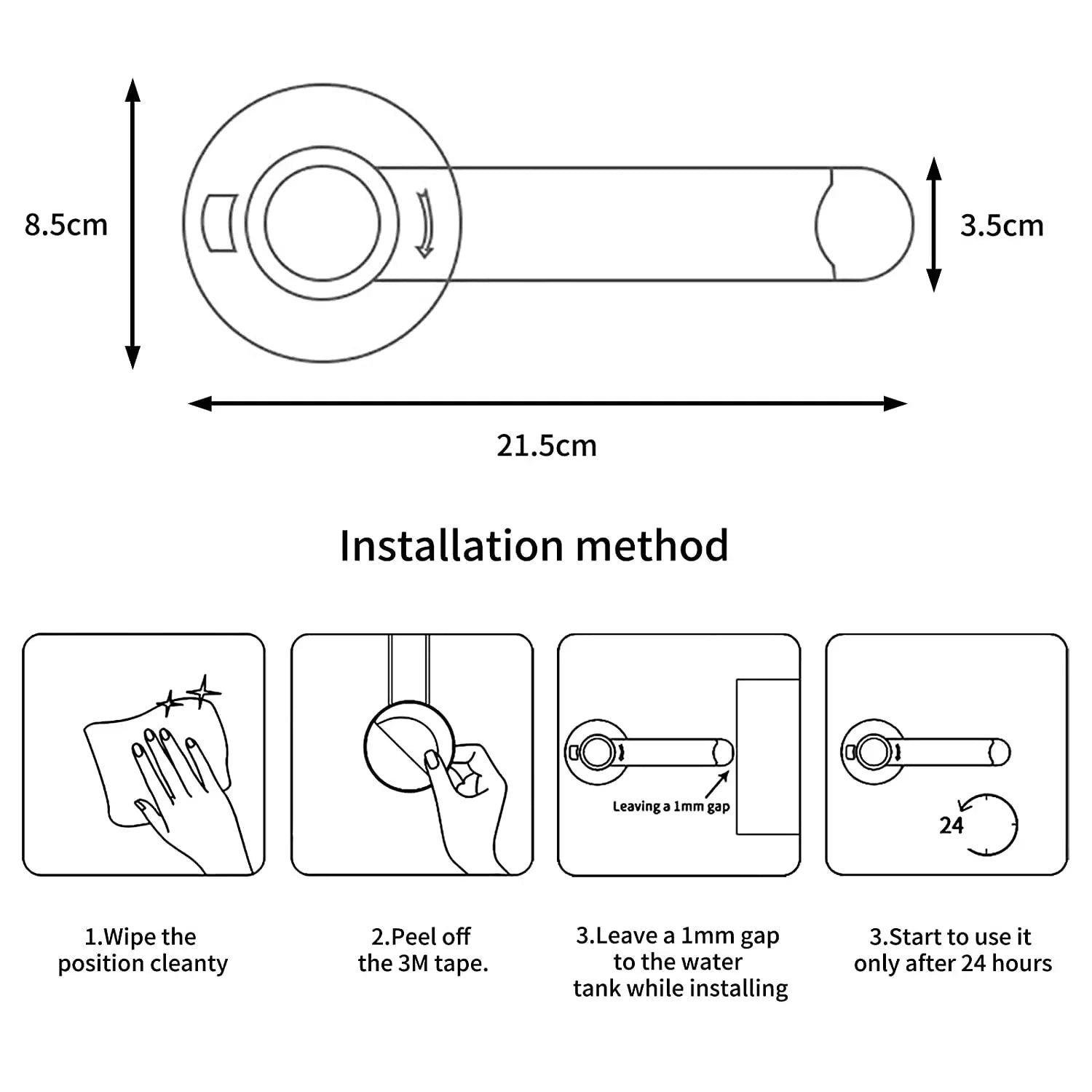 Baby Toilet Locks Children Safety Equipment Protection Locks Baby Kids Proof Bathroom Toilet Lids Seat Locks with 3M Adhesive