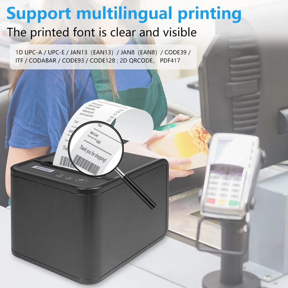 80mm Wireless USB Mini Thermal Printer for POS System Stock Item
