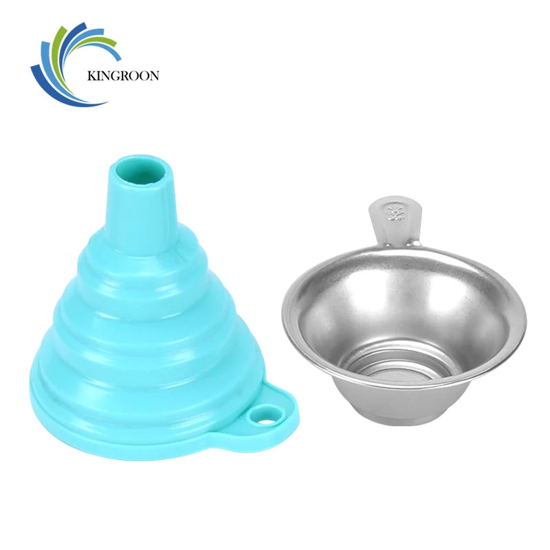 3D Printer Resin Filter Funnel Kit Stainless Steel Cup+Silicone Funnel Paper+Cleaning Shovel Tools For UV Photopolyme Resin
