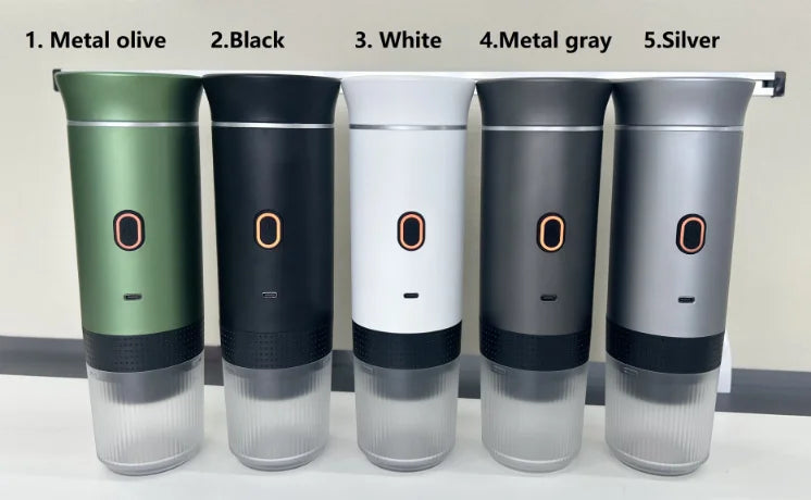 Kesiqi KF-JN-02 Espresso Machine Coffee Maker USB & Battery Powered 7500mAh Compatible with Coffee Grounds Capsules Heats Water