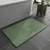New Design Solid Color 15.7"x23.6" Bath Mat Rug Polyester with Quick Dry Rubber Backing Non-Slip Absorbent for Home or Hotels