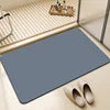 Modern Polyester Bath Mat | Absorbent Quick Dry Non-Slip Rug | Antimicrobial Stain Resistant PET Friendly Reversible Home Hotel
