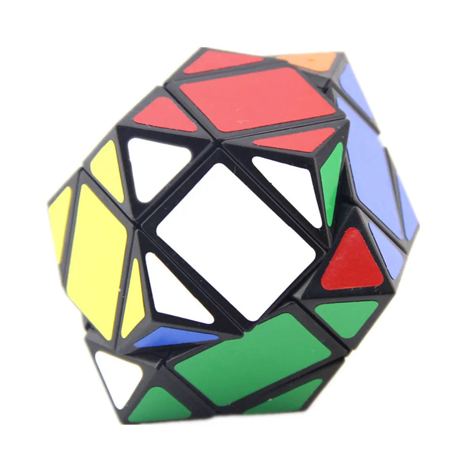 Lanlan Rhombic Dodecahedron Black PVC Sticker Educational Cubo Magico Toy Gift Idea Cubo Magico Toys for Children