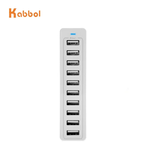 Smart 10 Port Fast USB Charger Multiport QC 3.0 Quick Charge Station 5V/12A Usb Charger 10 Port