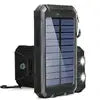 10000mah/20000mAh Fs-005 Waterproof Solar Panel Portable Power Bank Li-Polymer Battery Dual USB Cell Phone Charger