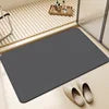 Modern Polyester Bath Mat | Absorbent Quick Dry Non-Slip Rug | Antimicrobial Stain Resistant PET Friendly Reversible Home Hotel