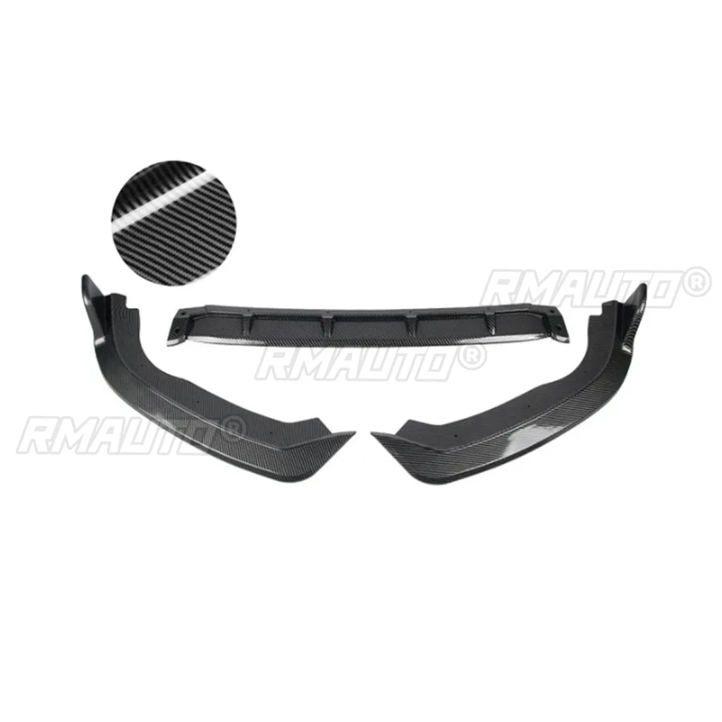 Front Bumper Lip Chin Spoiler Deflector Protector Guard Decoration Body Kit Diffuser Cover Trim for Honda Fit Jazz 2018-2020