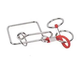 Classic Intelligence Metal Wire Puzzle Baffling Brain Teaser Magic Rings Puzzles Game for Adults Children