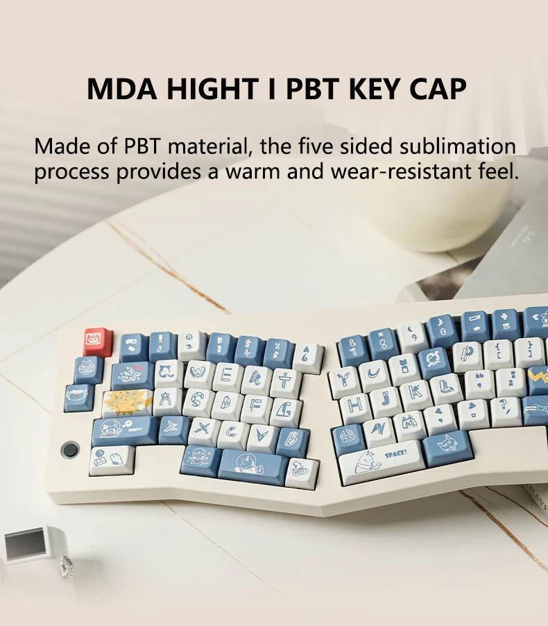 ABM066 Third Mock Examination Alice RGB Plastic Mechanical Keyboard Gasket Structure USB-C Knob VIA Customized Kit Laptop Used