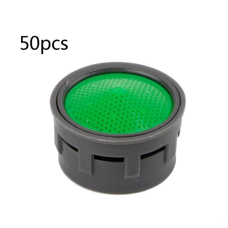 50 Pcs Sink Water Tap Flow Restrictor Kitchen and Bathroom Insert Faucet Nozzle Aerators Water Saving Filter Parts P15F