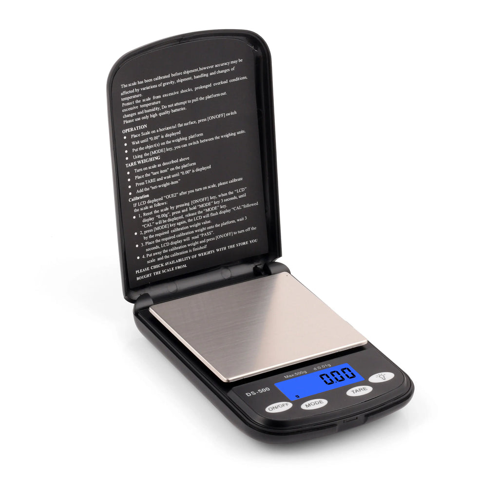 Ace Pocket Style Plastic Digital Scale 500g Capacity 10mg Accuracy Piece Counting Low Battery Indicator Tare Weight Measuring