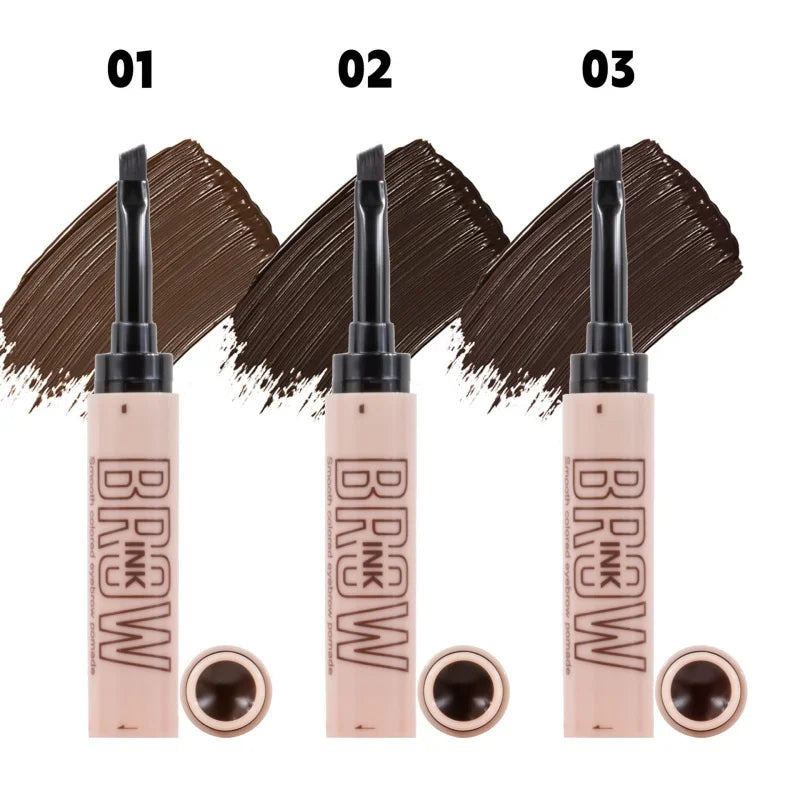 3-color Eyebrow Dye Cream, Smooth and Long-lasting, Three-dimensional, Natural Wild Eyebrows, Waterproof Eyebrow Pencil