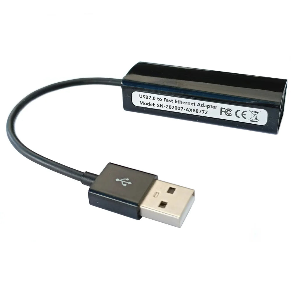 AX88772 USB RJ45 Ethernet Adapter Laptop Mini PC Panel PC POS ATX Media Player Upgrade USB Ethernet Link Cable