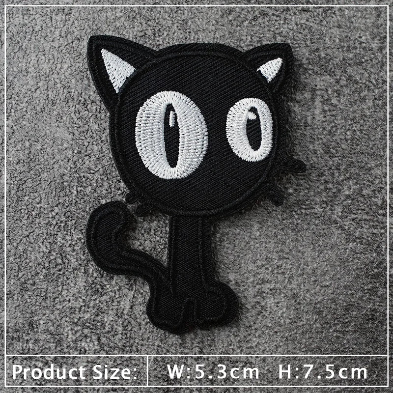 Star Dog Cat Eye Patch Embroidery Applique Ironing Sewing Supplies Decorative Badges For Clothing Accessories Zipper