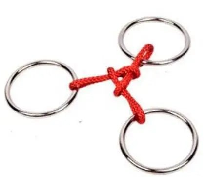 Classic Intelligence Metal Wire Puzzle Baffling Brain Teaser Magic Rings Puzzles Game for Adults Children