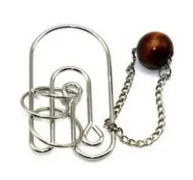 Classic Intelligence Metal Wire Puzzle Baffling Brain Teaser Magic Rings Puzzles Game for Adults Children