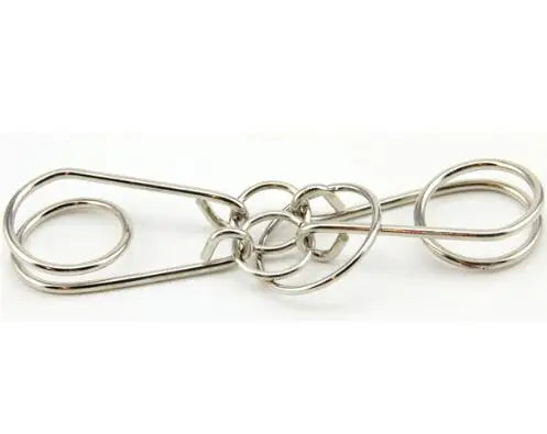 Classic Intelligence Metal Wire Puzzle Baffling Brain Teaser Magic Rings Puzzles Game for Adults Children