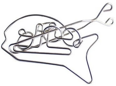 Classic Intelligence Metal Wire Puzzle Baffling Brain Teaser Magic Rings Puzzles Game for Adults Children