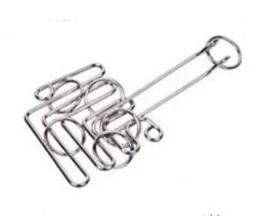 Classic Intelligence Metal Wire Puzzle Baffling Brain Teaser Magic Rings Puzzles Game for Adults Children