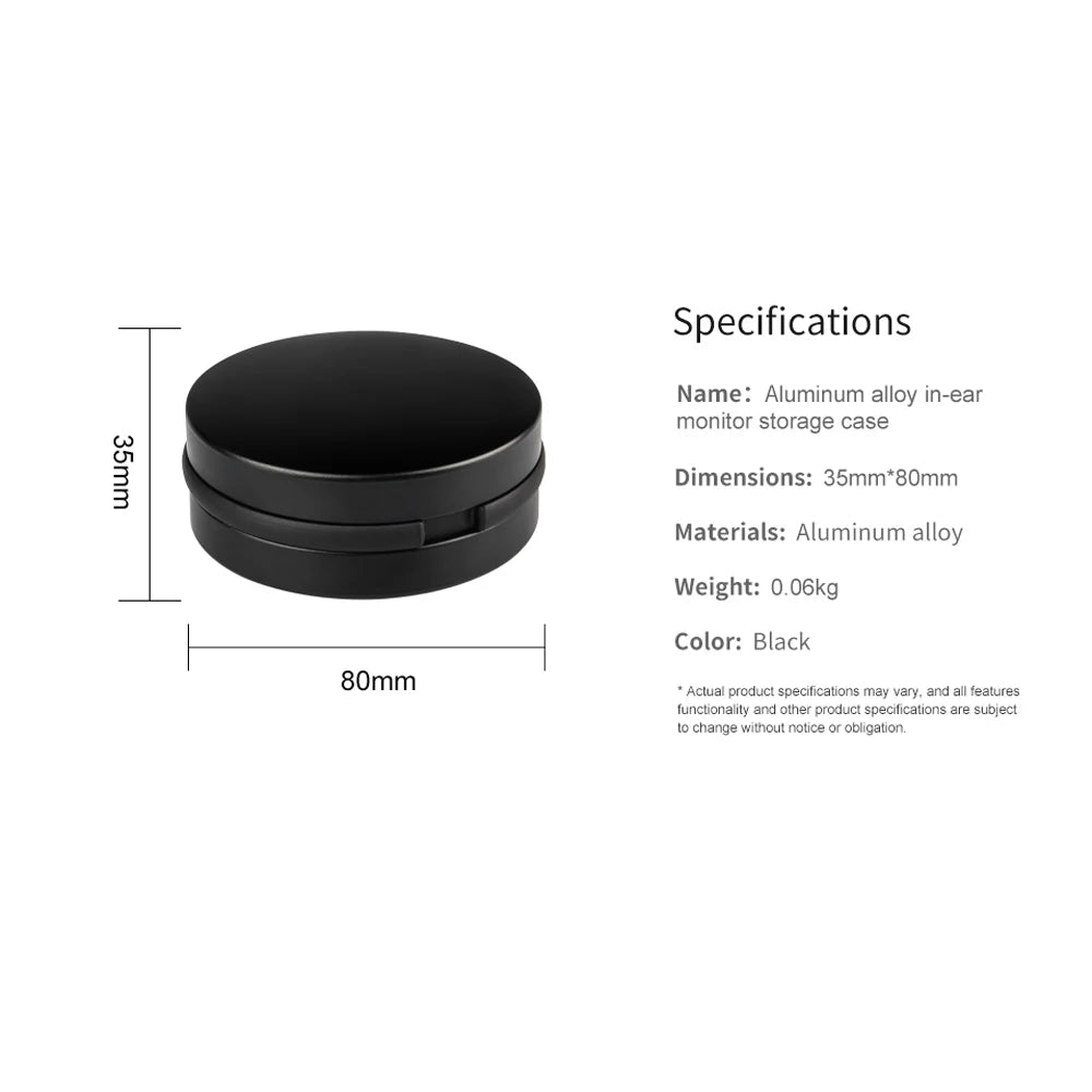 FDBRO New Metal Aluminum Alloy In-ear Earphone Accessories Earphone Hard Waterproof Portable Storage Case Bag Box Earphone