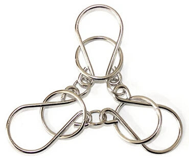 Classic Intelligence Metal Wire Puzzle Baffling Brain Teaser Magic Rings Puzzles Game for Adults Children