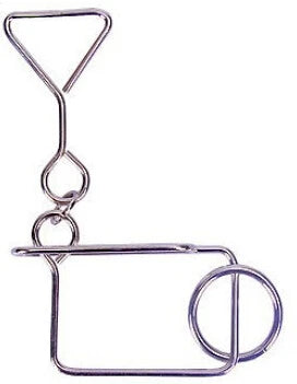 Classic Intelligence Metal Wire Puzzle Baffling Brain Teaser Magic Rings Puzzles Game for Adults Children