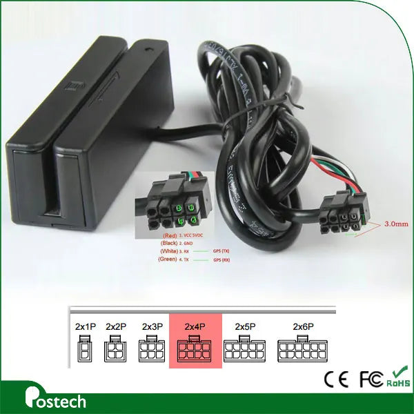 Manufacturer Magnetic Stripe Card Reader with USB or RS232 Interface MSR100 Supports Credit Card Payments Driver Cards
