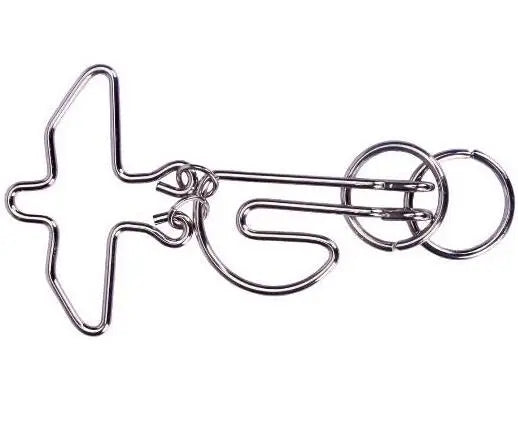 Classic Intelligence Metal Wire Puzzle Baffling Brain Teaser Magic Rings Puzzles Game for Adults Children