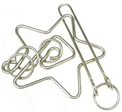 Classic Intelligence Metal Wire Puzzle Baffling Brain Teaser Magic Rings Puzzles Game for Adults Children