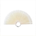50Pcs Oval Fan-Shaped Swatch Sticks with round Tips for Nail Art Gel Polish Display And Organization
