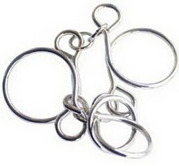 Classic Intelligence Metal Wire Puzzle Baffling Brain Teaser Magic Rings Puzzles Game for Adults Children