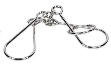 Classic Intelligence Metal Wire Puzzle Baffling Brain Teaser Magic Rings Puzzles Game for Adults Children