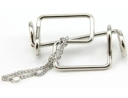 Classic Intelligence Metal Wire Puzzle Baffling Brain Teaser Magic Rings Puzzles Game for Adults Children