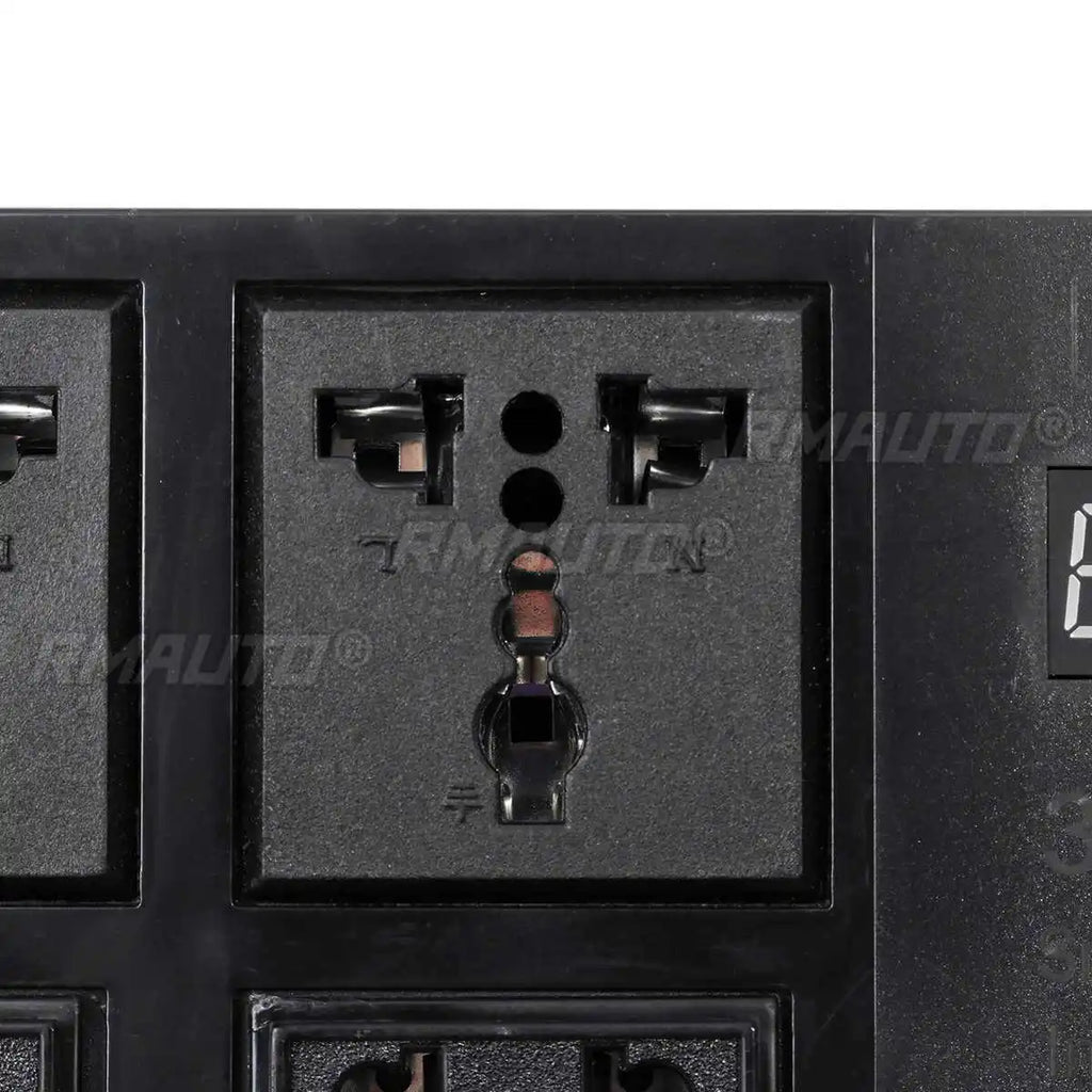 300W DC12V to AC220V Car Power Inverter Modified Wave Converter with 4*USB 4*AC Socket LED Display Voltage Detection