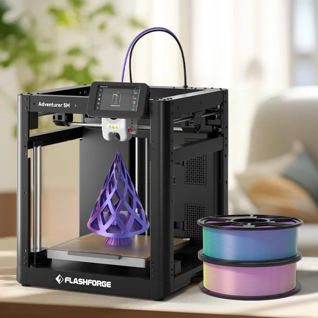 Adventurer 5M 3D Printer Fast 600mm/s Used AI Auto ABS with Core Extruder for Prototyping PLA 3D Modelling Wholesale Supply