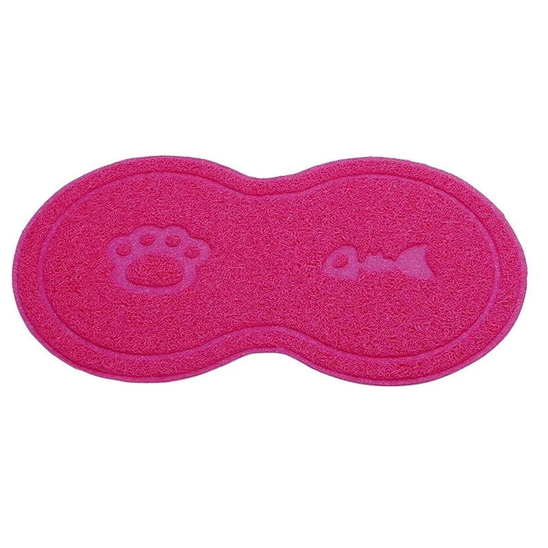 Pet Feeding Mat Dog Cat Eating Drinking Bowl Pad Waterproof Pet Litter Mat Puppy Water Food Dish Tray PVC Feed Placemat for Pet