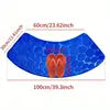 Modern Anti-Slip Novelty Style Bathroom Carpet Absorbent Polyester Fan-Shape Mat for Hotel & Home Use
