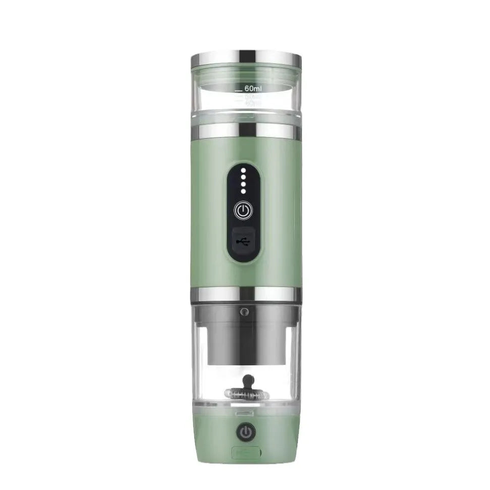 19 Bar Automatic Stainless Steel 3-in-1 Multi-Capsule Coffee Maker Household 19 Bar USB Battery Electric Machine French Langua