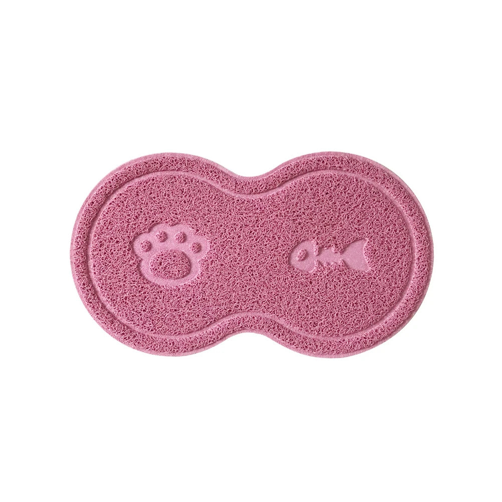 Pet Feeding Mat Dog Cat Eating Drinking Bowl Pad Waterproof Pet Litter Mat Puppy Water Food Dish Tray PVC Feed Placemat for Pet