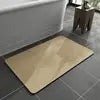 New Design Solid Color 15.7"x23.6" Bath Mat Rug Polyester with Quick Dry Rubber Backing Non-Slip Absorbent for Home or Hotels