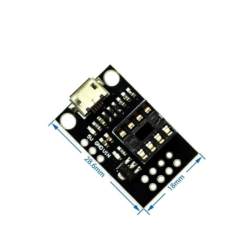 Micro USB Pluggable Development Programming Board ATtiny13A/ATtiny25 /ATtiny45/ATtiny85