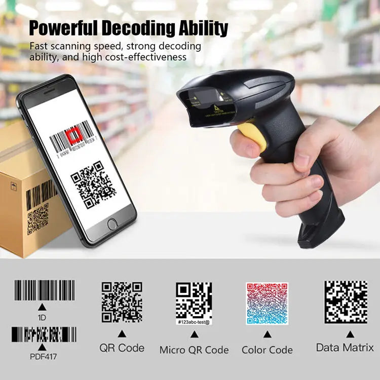 Wholesale 1D 2D Handheld Long Range High-Speed USB & COM Interface Barcode Scanner with OCR Function CMOS Sensor and Stock