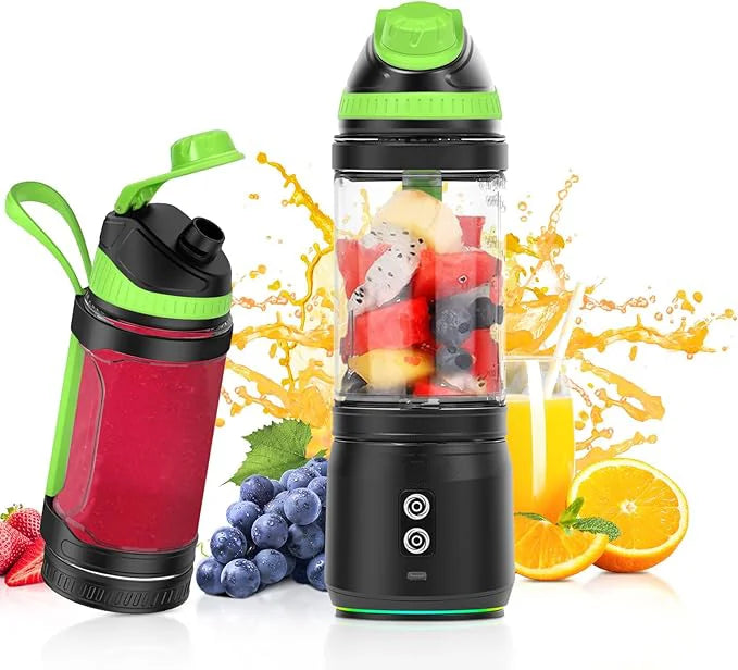 Juicer Blender USB Rechargeable Automatic Electric Juicer 700ML Stainless Steel 6 Blades Juicer for Outdoor Smoothie Blender