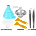 3D Printer Resin Filter Funnel Kit Stainless Steel Cup+Silicone Funnel Paper+Cleaning Shovel Tools For UV Photopolyme Resin
