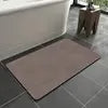 New Design Solid Color 15.7"x23.6" Bath Mat Rug Polyester with Quick Dry Rubber Backing Non-Slip Absorbent for Home or Hotels