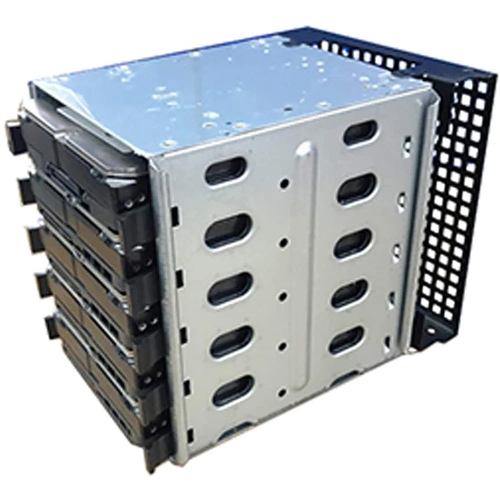 5.25 Inch To 5 X 3.5" SATA SAS HDD Cage Rack Hard Drive Disk Enclosure With Fan HardDrive Disk Tray Caddy Adapter