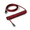 Durable Nylon Braided Coiled USB C Mechanical Keyboard Cable